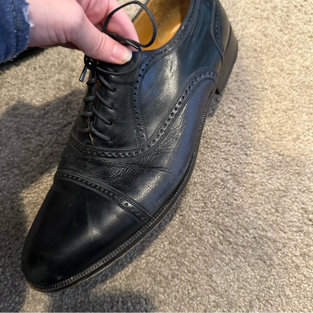 Mezlan Oxford Leather Dress Shoes - Picture 4 of 7